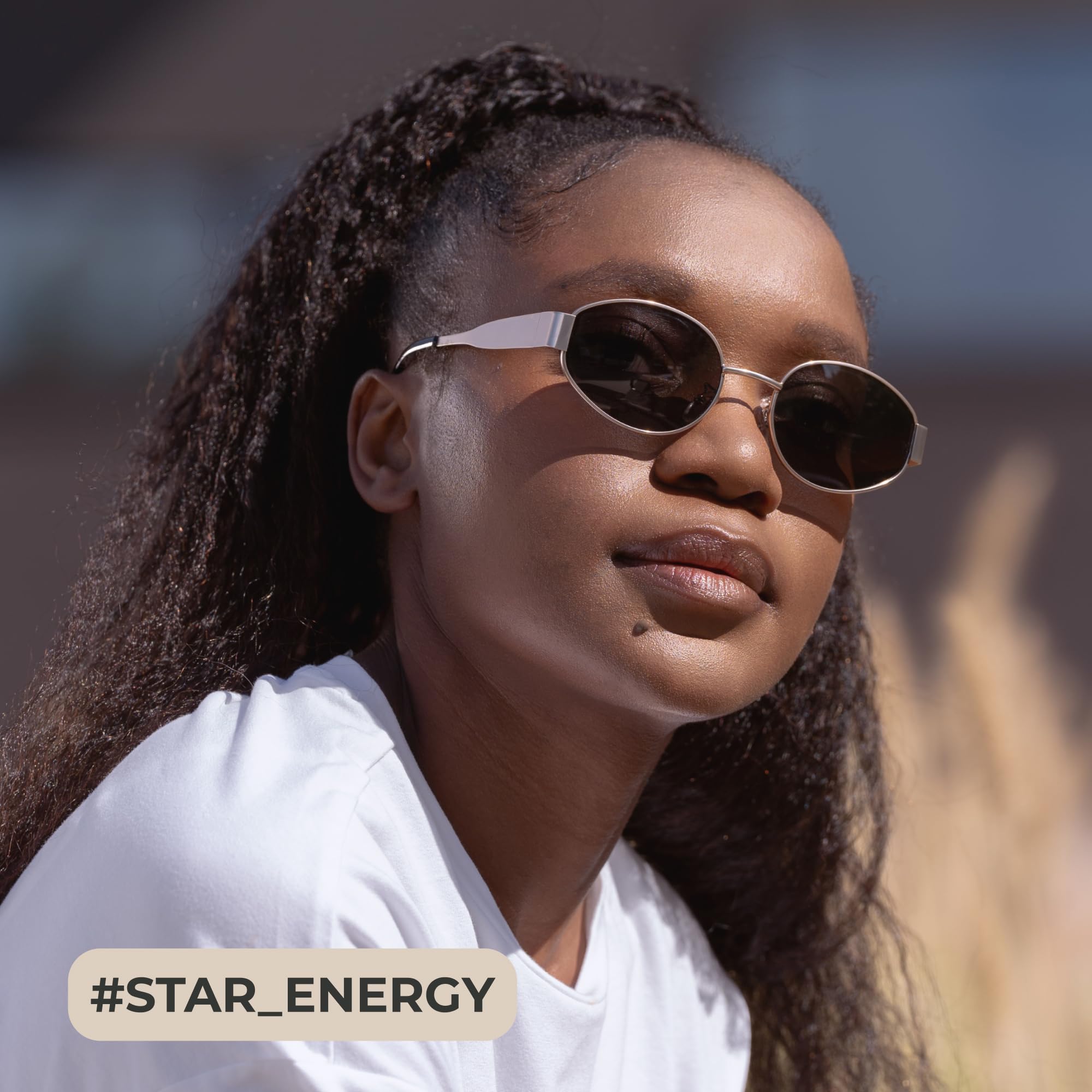 2025 Trendy Oval Sunglasses - Stylish Polarized Shades for Everyday - Retro Metal Frames