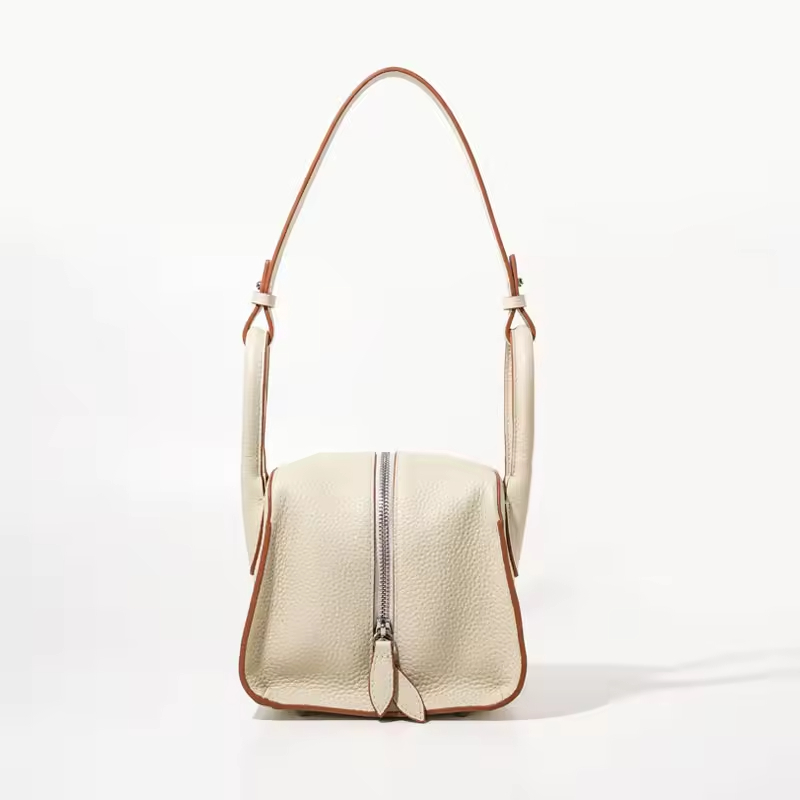 Fashion Simple Genuine Leather Women Shoulder Bag Unique Retro Real Leather Women Handbag