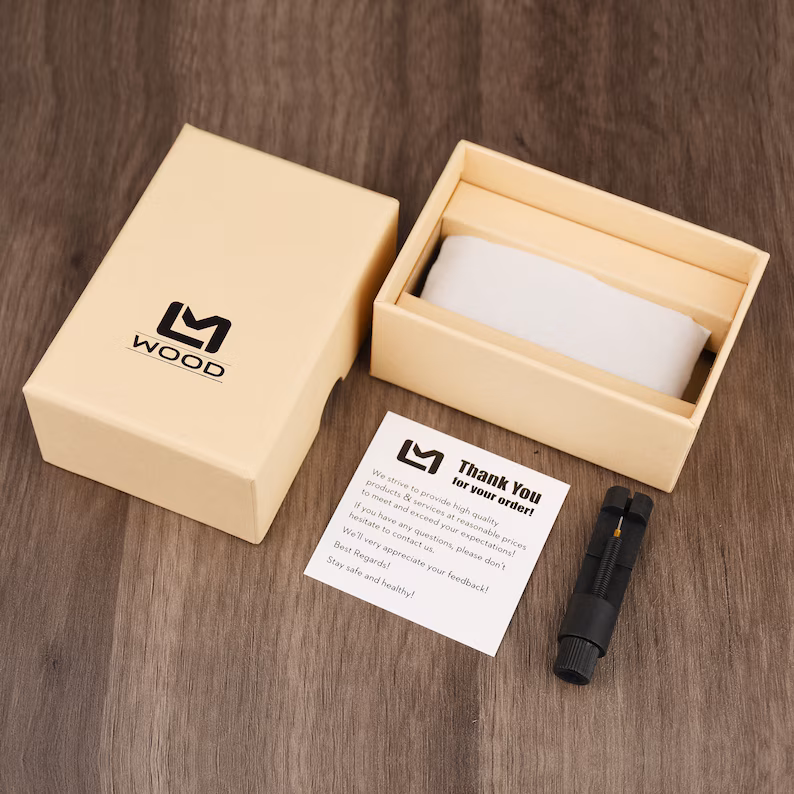 Engraved Zebra Wood Watch for Women, Personalized Anniversary Gift