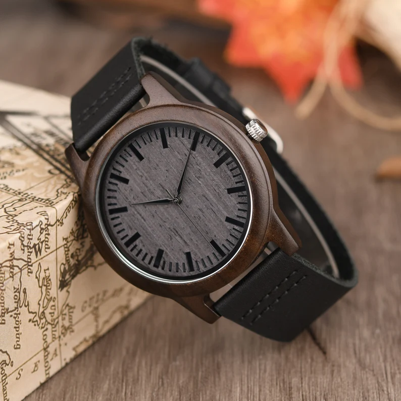 Wood Watch for Men, Custom Wood Watch, Personalized Wood Watch, Birthday Gift for Him, Christmas Gift for Dad Husband